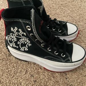 Converse X Keith Haring Run Star Platform women Sneaker. Size 5.5